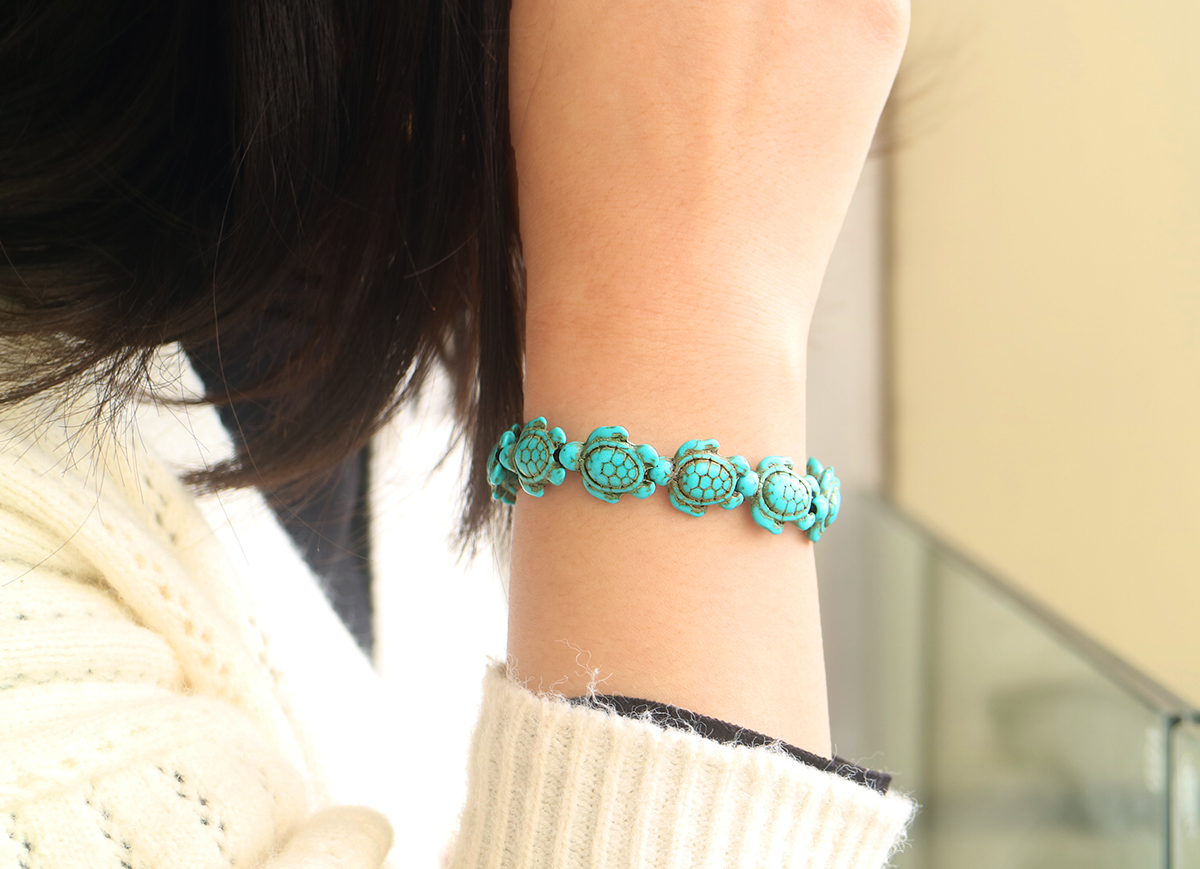 Handmade Genuine Turquoise Bracelet - Gallery 6
