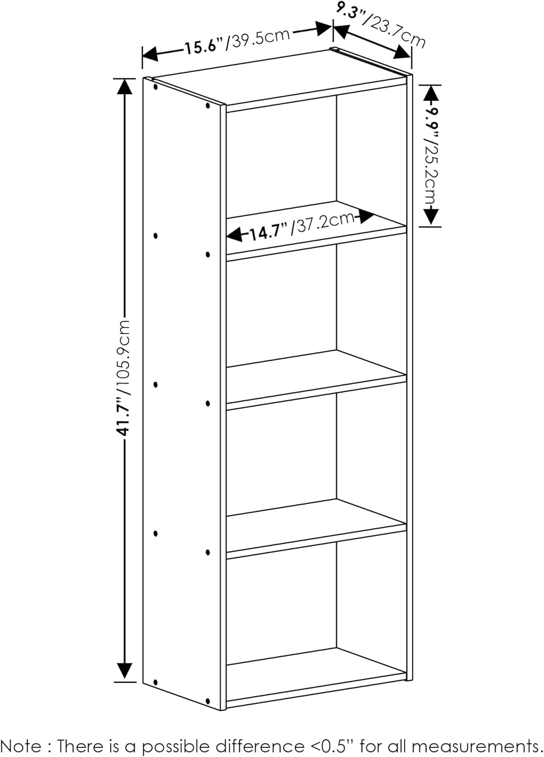 Furinno Luder Bookcase Book Storage - Gallery 31