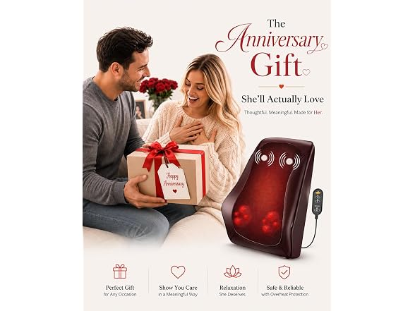 Back Massager with Heat and Vibration