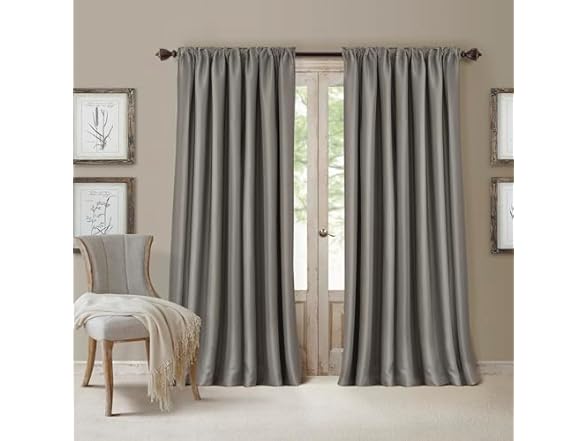 Elrene Room Darkening Panel 52x84 Silver