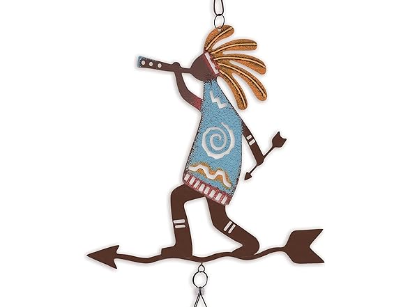 37-Inch Rustic Metal Wind Chime