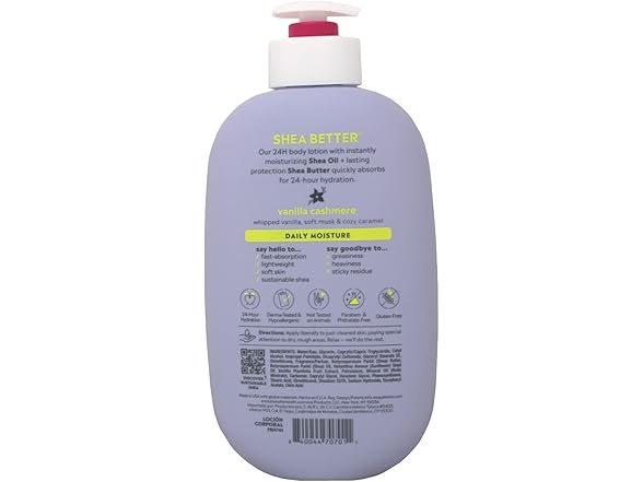 eos Shea Better 24 Hour Moisturizer Body Lotion