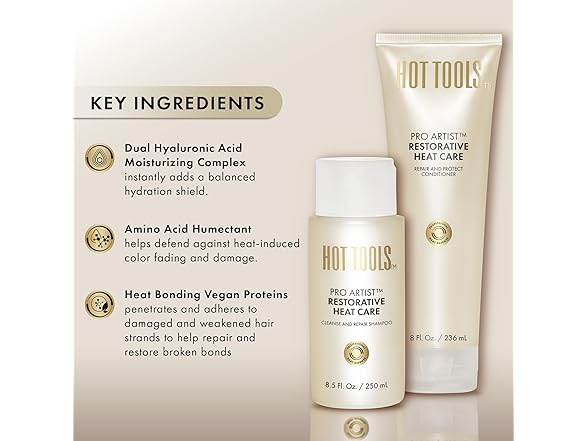 HOT TOOLS™ Pro Artist Heat Protection Shampoo and Conditioner Set