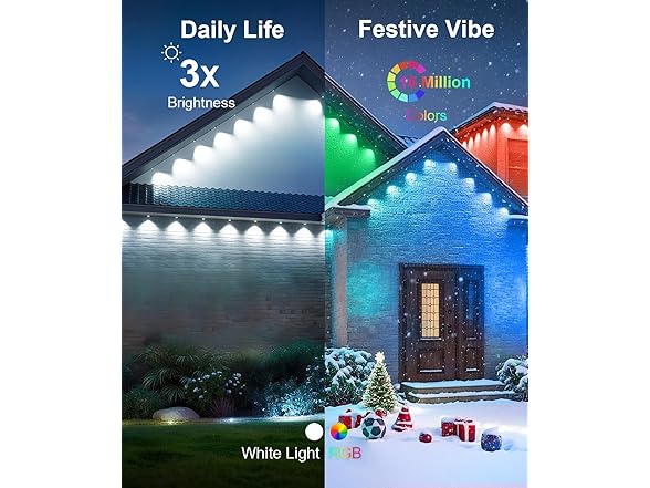 MuliVid 150Ft Permanent Outdoor Lights