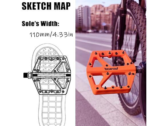 Non-Slip MTB Pedals, 9/16" Spindle