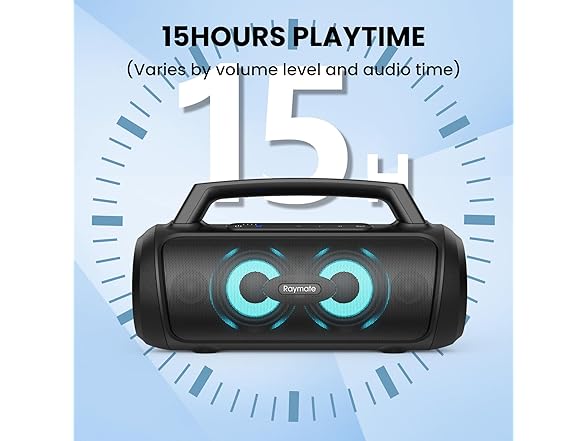 Raymate Bluetooth Speakers, Portable Wireless Speaker with 1 (Open Box)
