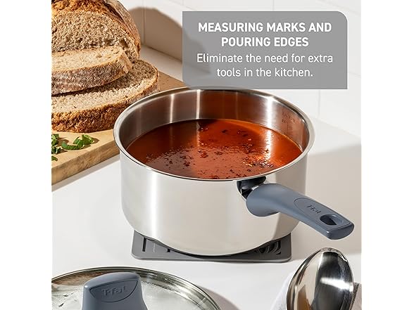 T-fal Essentials Steel Saute Pan 3.5Qt
