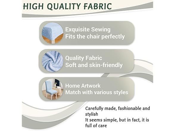 Oloepfo Chair Covers for Dining Room