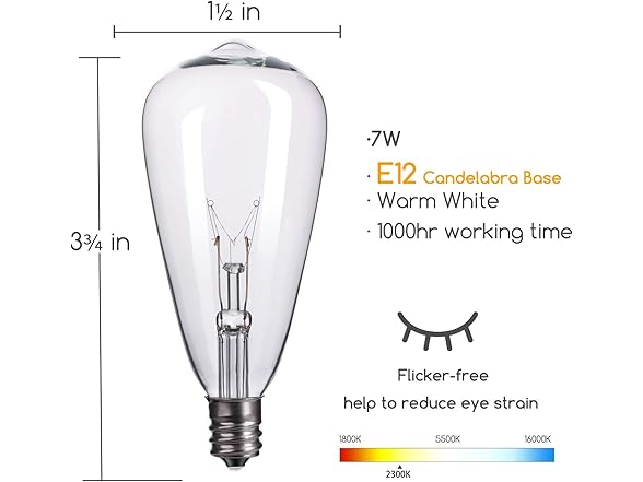Brightown 25 Pack Edison Replacement