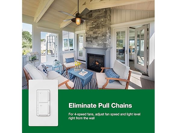 Lutron Maestro Fan Control & Light Dimmer for LEDs