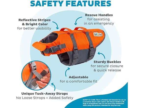 Outward Hound Granby Splash Dog Life Jacket, Life