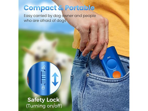 Dog Bark Deterrent Device, 3-in-1 Ultrasonic