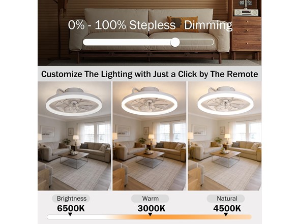TCL LED Ceiling Fan w/ Remote (Your Choice)
