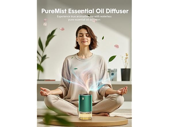 Waterless Oil Diffuser Rechargeable Green