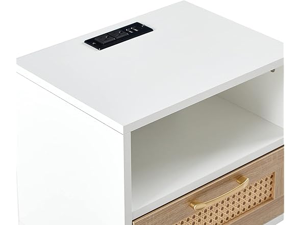 Tzou Night Stand, White