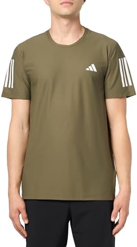 adidas Men's Own The Run T-Shirt, Olive Strata