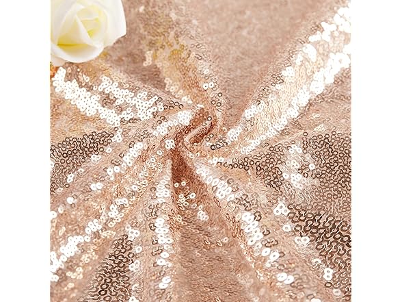 B-COOL Rose Gold Sequin Table Runner 12 Pack 
