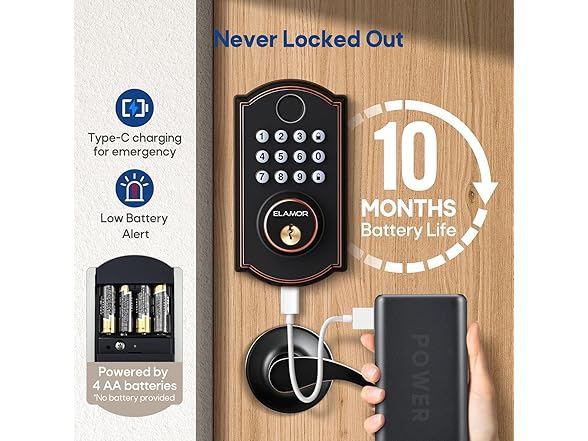 ELAMOR M19 ORB Fingerprint Lock