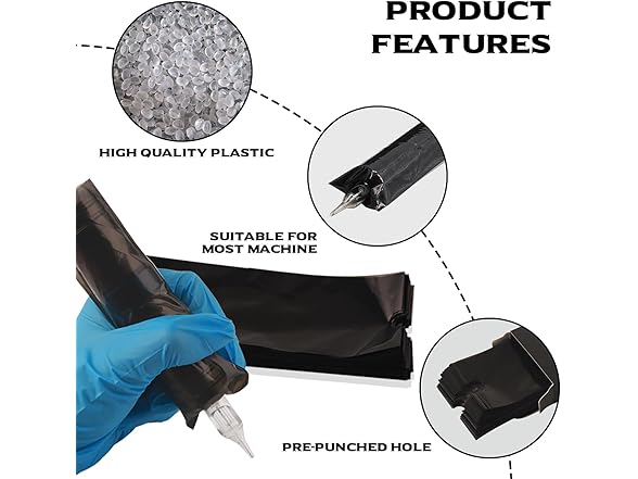 Autdor Large Machine Pen Covers 200pcs 