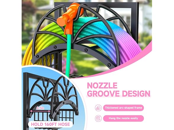 COZEER Garden Water Hose Holder Freestanding