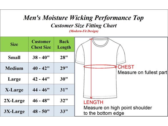 3Pk Men's Marled Performance Tops