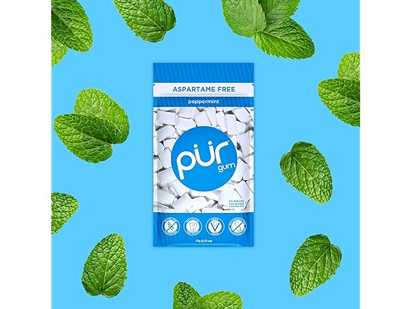 PUR Peppermint Gum 55ct