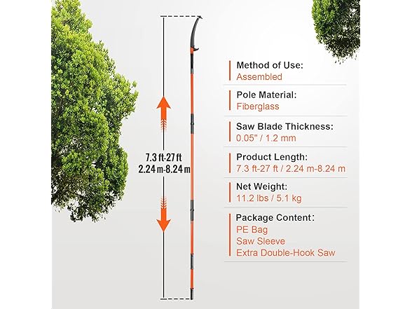 VEVOR Manual Pole Saw