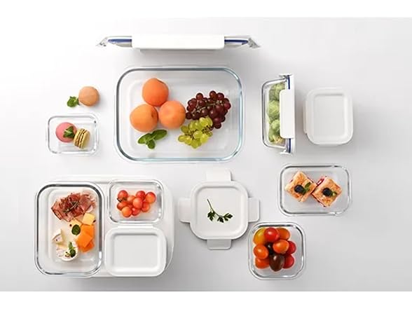 LocknLock Borosilicate Glass Food Storage Set