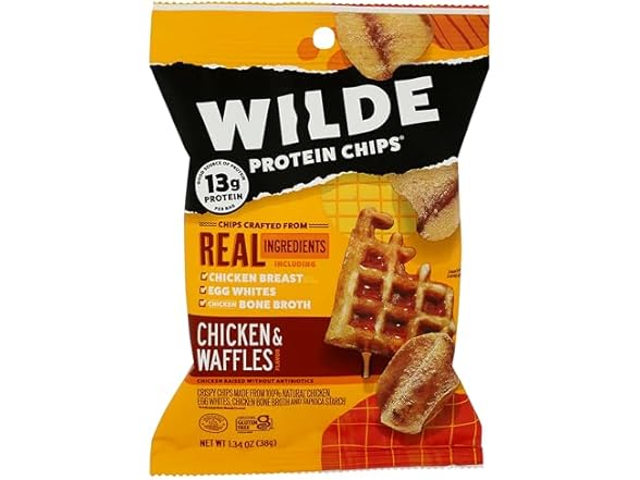 Wilde Snacks, Chicken & Waffles Protein Chips, 1.34 oz.