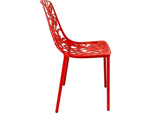 LeisureMod Devon Patio Dining Chair, Set of 4