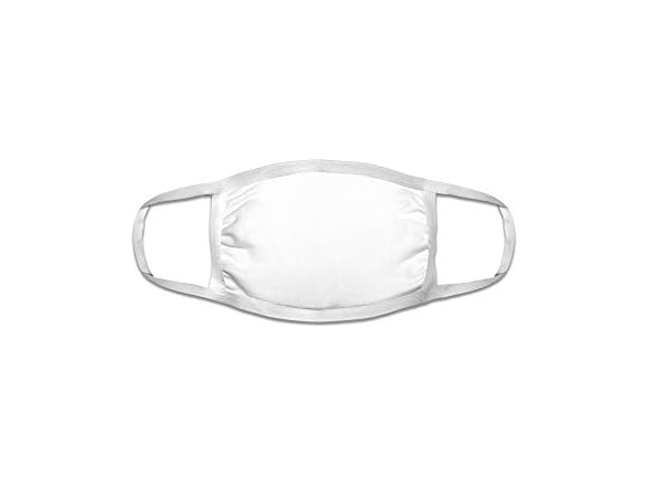 Fruit of the Loom Reusable Cotton Face Mask (Pack of 50 - White)