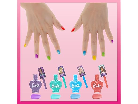 Barbie Movie 18 Piece Set Kids Nail Polish