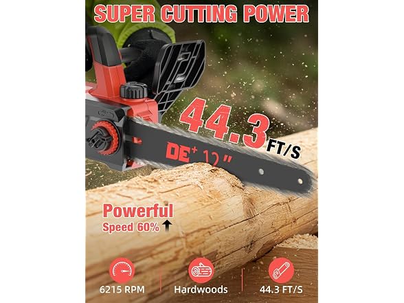 APEXPOWER 12 Inch Brushless Electric Chainsaw