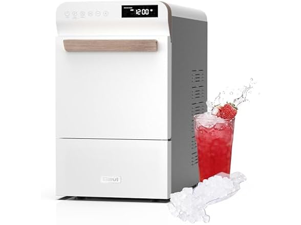 Gevi Nugget Ice Maker, Timer, 40lbs