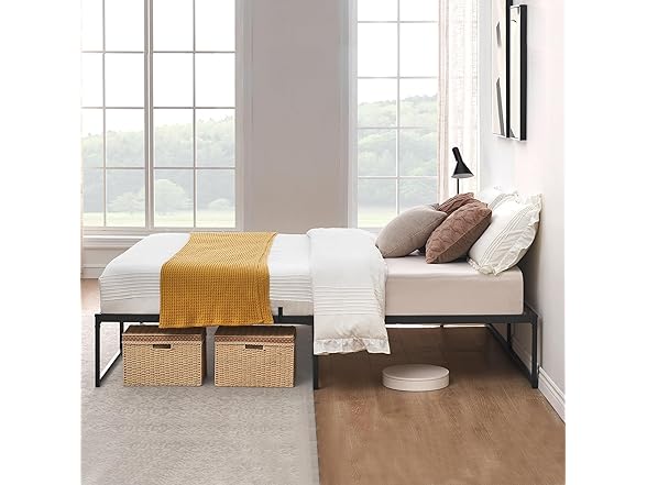 IDEALHOUSE 14" Full Size Metal Bed Frame