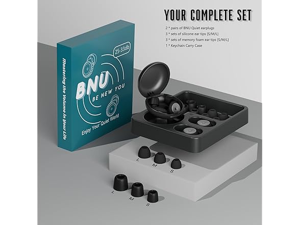 BNU Concert Ear Plugs 2 Pairs
