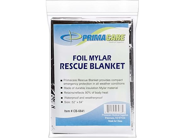 Emergency Mylar Thermal Blankets 20-Pack