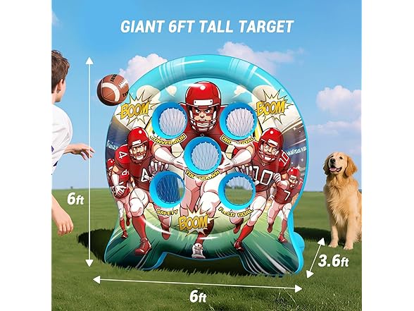 Tzsmat Inflatable Football toss game