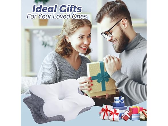 FEICO Cervical Neck Pillow - Memory Foam Pillo