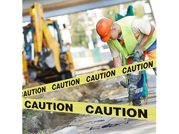 Ooyeidkvie Yellow Caution Tape 1000ft