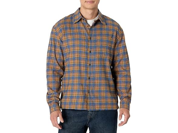 Dark Khaki Blue Houndstooth Plaid