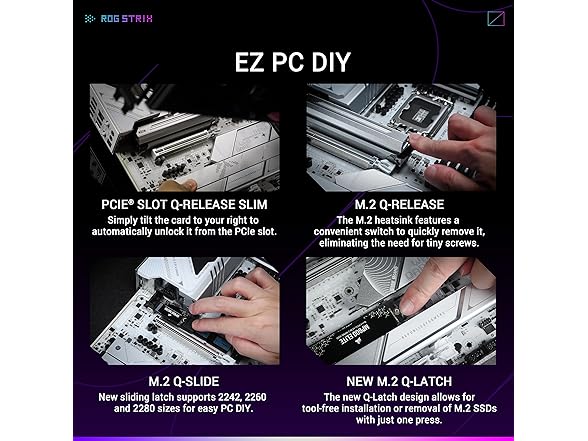 ASUS ROG STRIX Z890-A GAMING WIFI Z890 LGA 1851 ATX motherboard, Intel® Core™ Ultra Series 2 Ready, Advanced AI PC-ready, 16+2+1+2 stages, DDR5, WiFi 7, 2.5G, 5x M.2, Thunderbolt™ 4, USB Type-C, AI OC (Open Box)