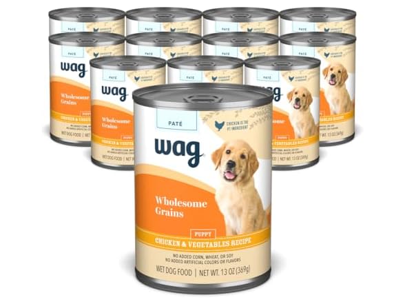 Wag Chicken & Veg Puppy Food 13oz (12pk)