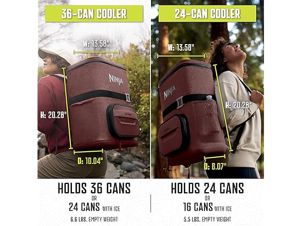 Ninja Backpack Cooler FrostVault Go 36 Can