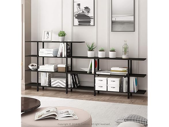 Furinno Turn-N-Tube 4-Tier Wide Display Shelf