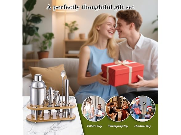 Wukuna Cocktail Shaker Set Bartender Kit