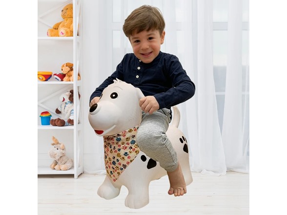 BounceZiez Inflatable Ride-On Hopper with Pump - Dog