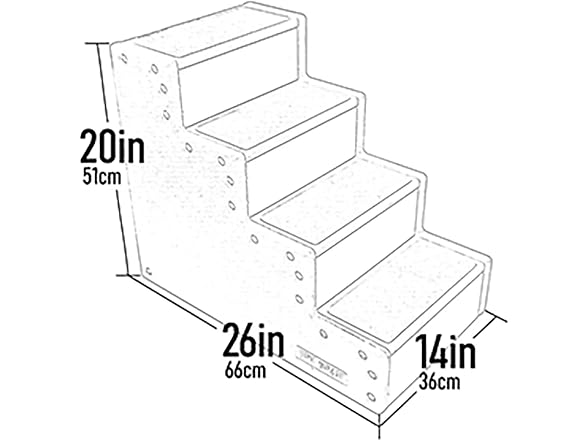 Pet Gear Pet Step IV Pet Stairs, Platinum