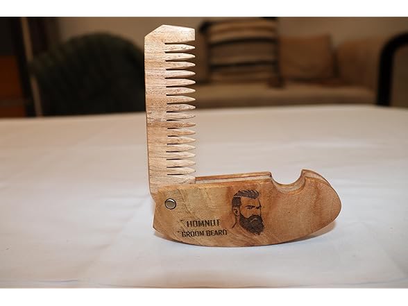 HOMNUT Sandalwood Hair Folding Comb