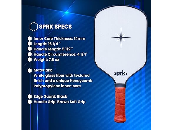 SPRK Fiber Glass Pickleball Paddle
